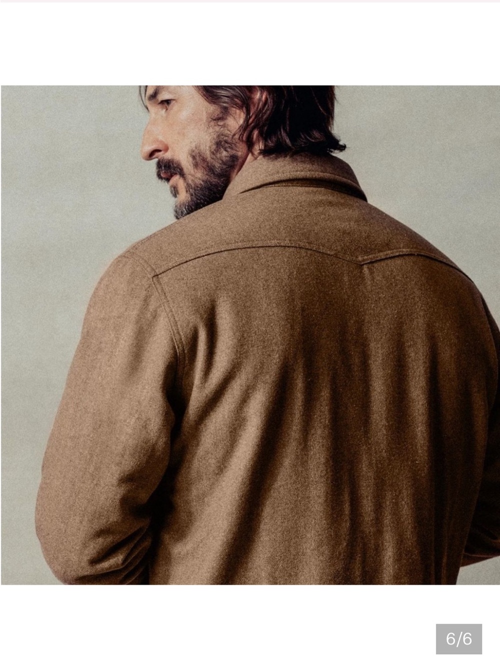 Buck Mason Tan Shirt Jacket with Quilted Lining - Picture 2 of 6